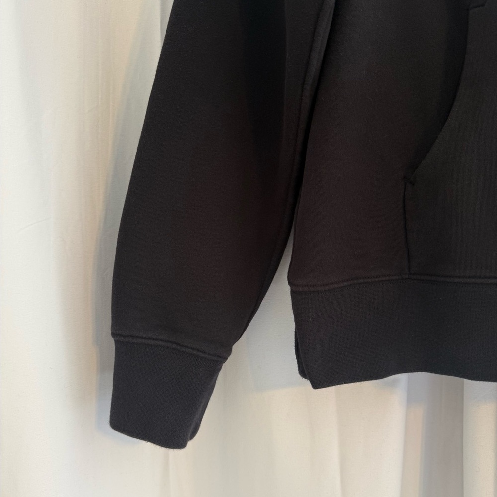 Lululemon Loungeful Cropped Hoodie Black Size 4 Pullover Sweatshirt - Picture 6 of 10